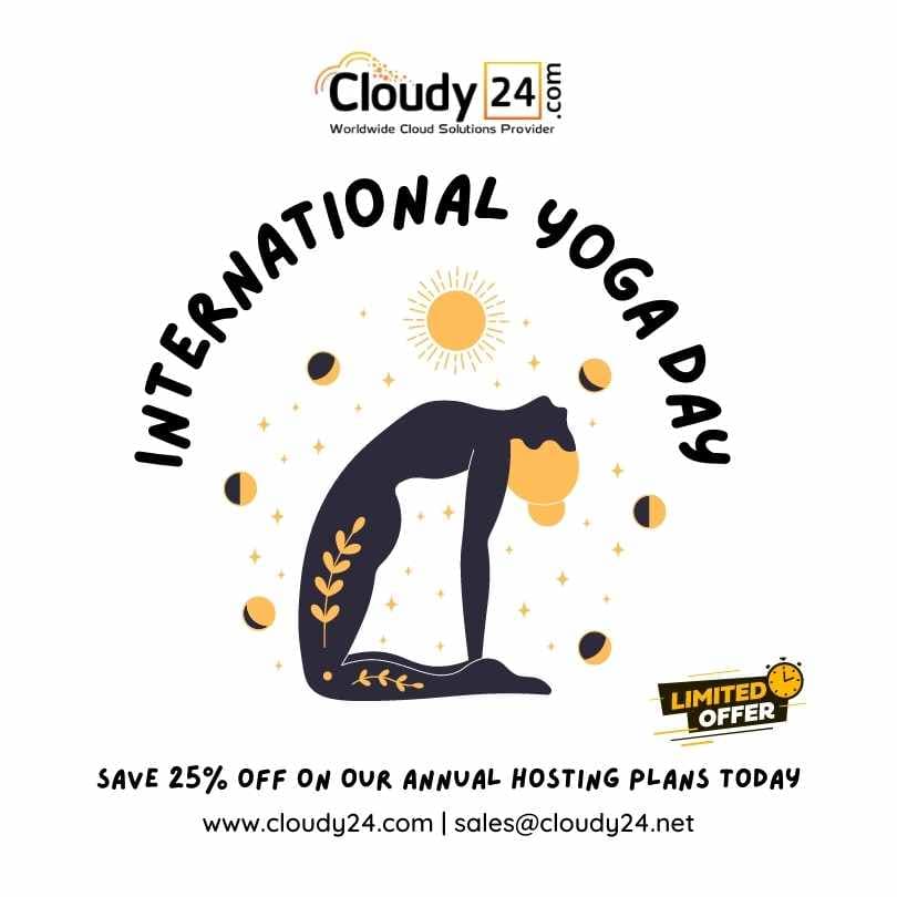 International Yoga Day #2023 #CLOUDY24 #yoga #WebHostingOffer