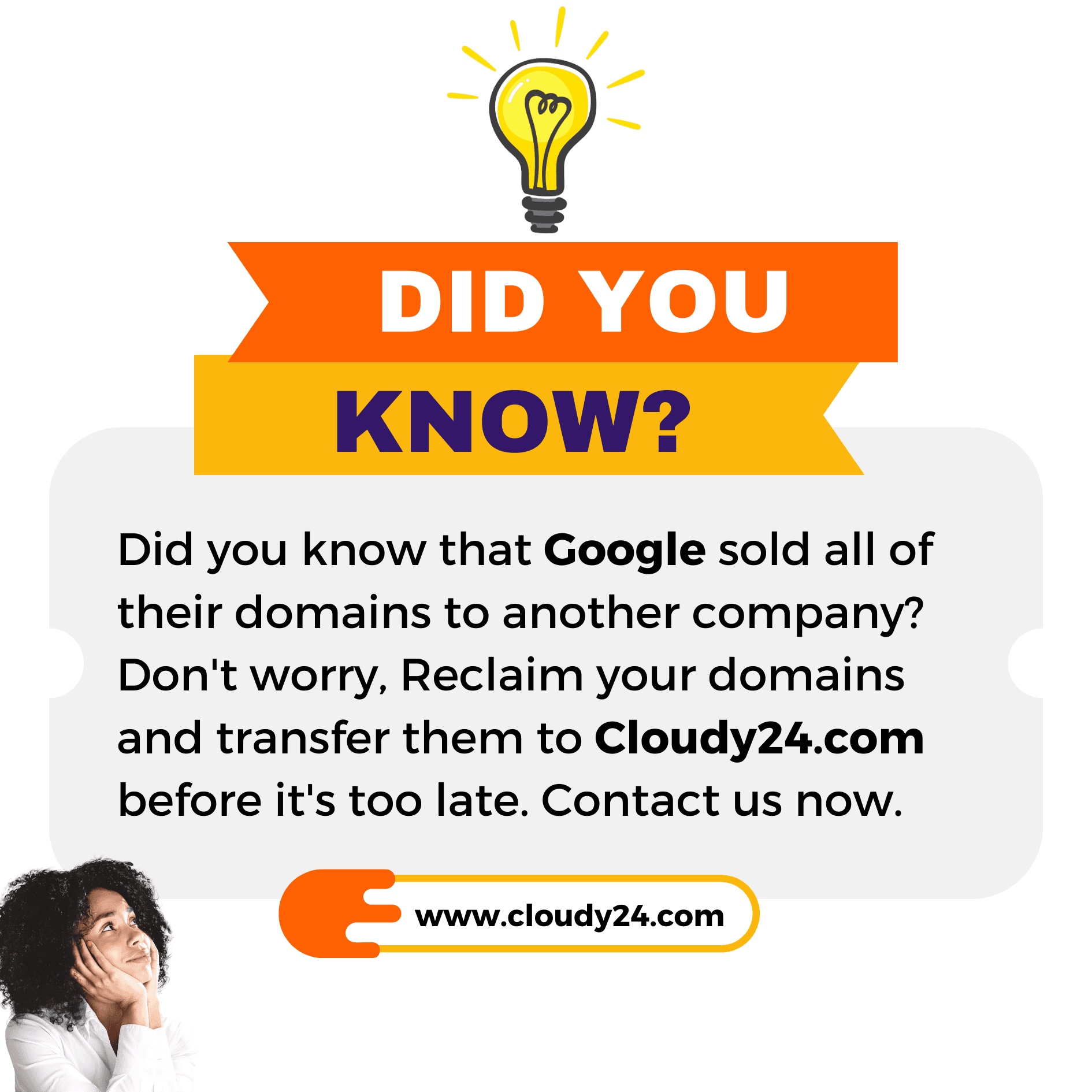 Did you know that Google sold all of their domains to another company?