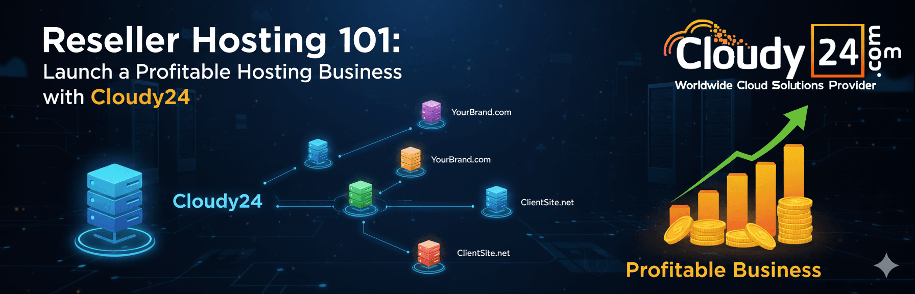 Reseller Hosting 101: Launch a Profitable Hosting Business with Cloudy24